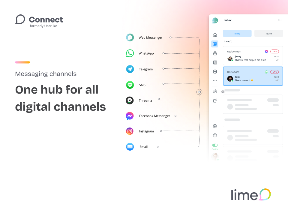 screenshot of Lime Connect